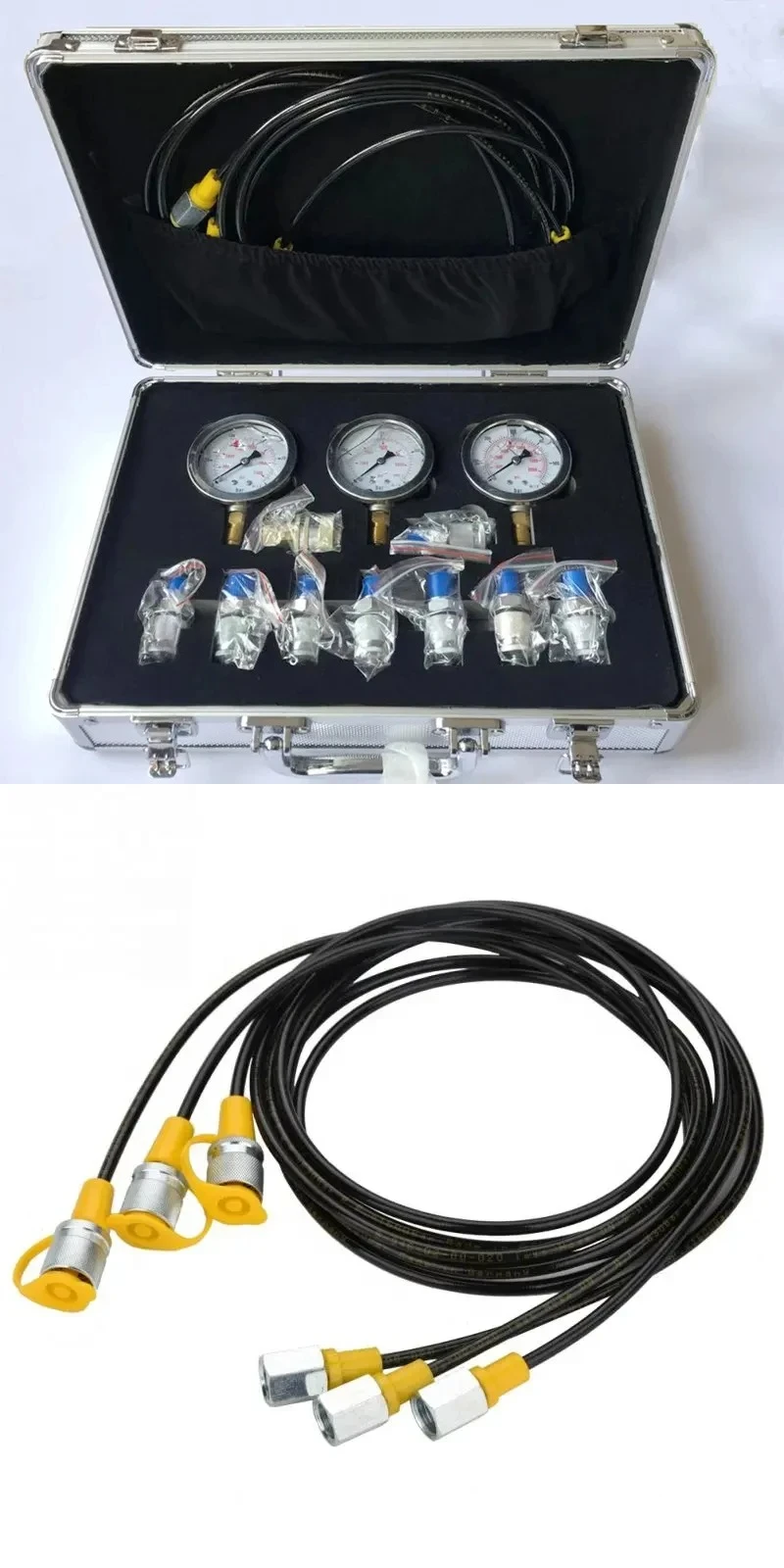 

Accurate Hydraulic Pressure Gauge Test Kit Pilot Pump Combination Instrument Pressure Detector For Hydraulic System