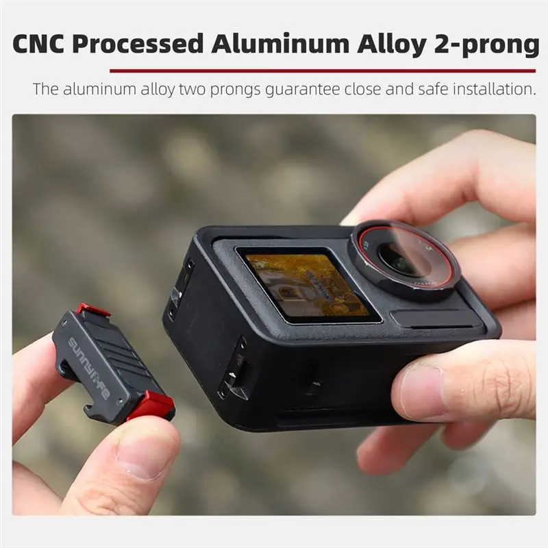 24-Hour Delivery SUNNYLIFE Magnetic Adapter Base For DJI Action 5 Pro/4/3 Quick Release Mount Expansion Bracket Cold Shoe Expans