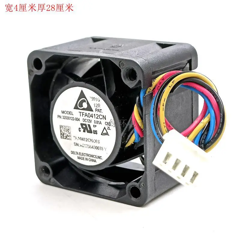 

Вентилятор охлаждения 9.72W 4 см, вентилятор 4028 12V4CM0.81A4 Line PWM, большой объем воздуха, для серверов, скорость: 8200 об/мин, 9.43 CFM