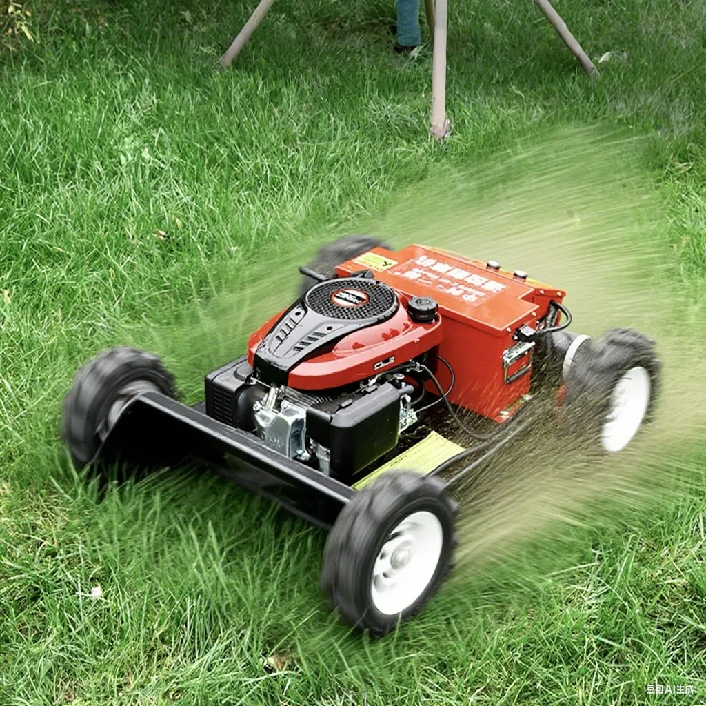 

Industrial Grade Four-Stroke Remote Control Wheel Mower Small Garden Lawn Mower