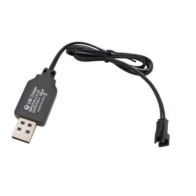 3.6v/4.8v 250ma Usb Charging Cable Sm Plug Cable For Remote Control Car Transforming Robot Lithium Battery Charger B3