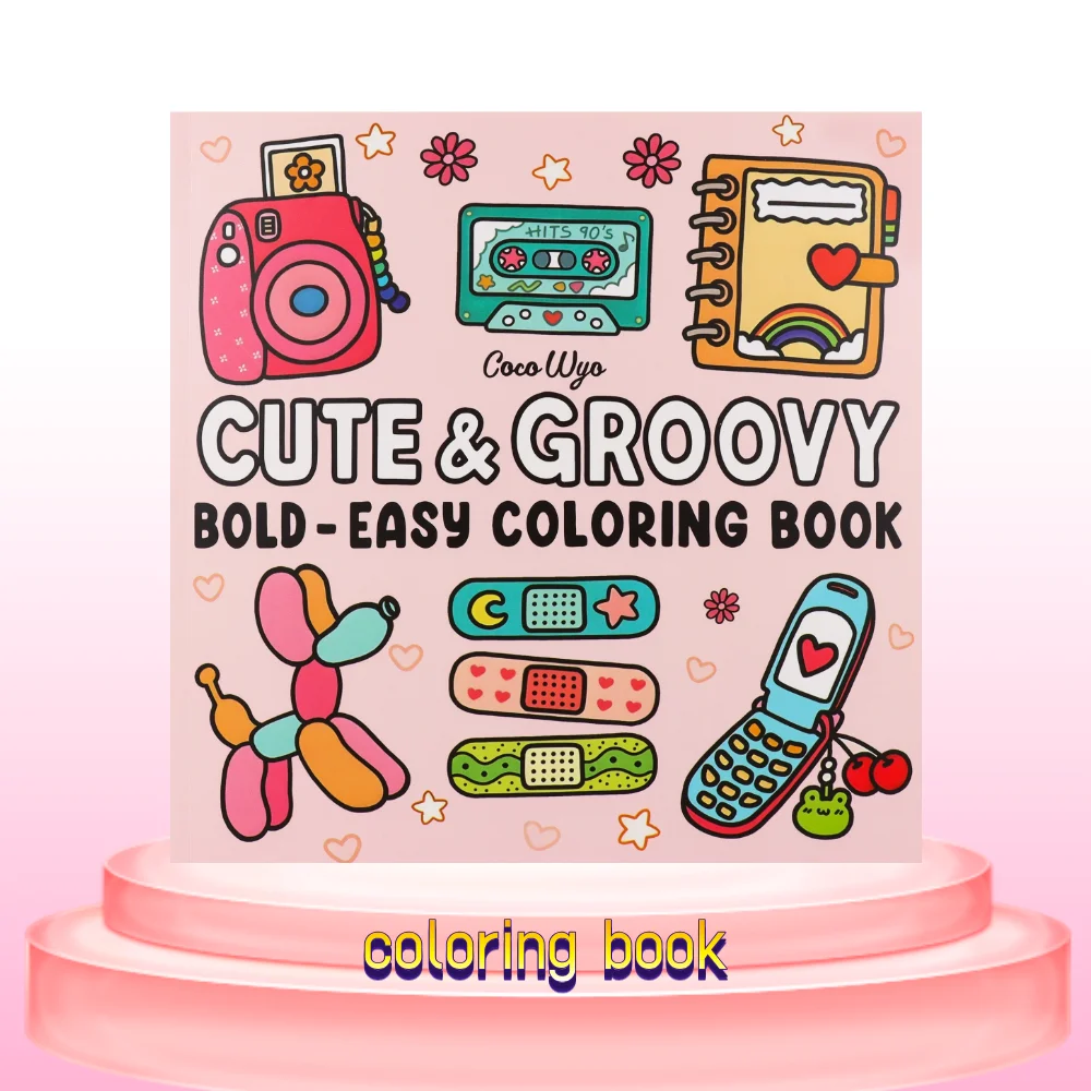 Adult Coloring Book - Easy To Color With Thick Lines, Cozy Scenes And Corners, Relaxing And Stress-Relieving Perfect For Friends