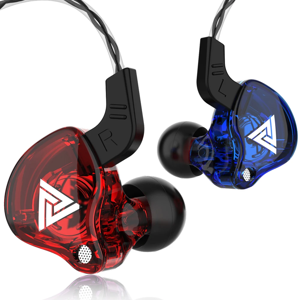 Original QKZ AK6 In-Ear-Kopfhörer 6, dynamische Treibereinheit, Kopfhörer mit Mikrofon, Stereo, Sport, HiFi, Subwoofer, Headset, Monitor-Ohrhörer