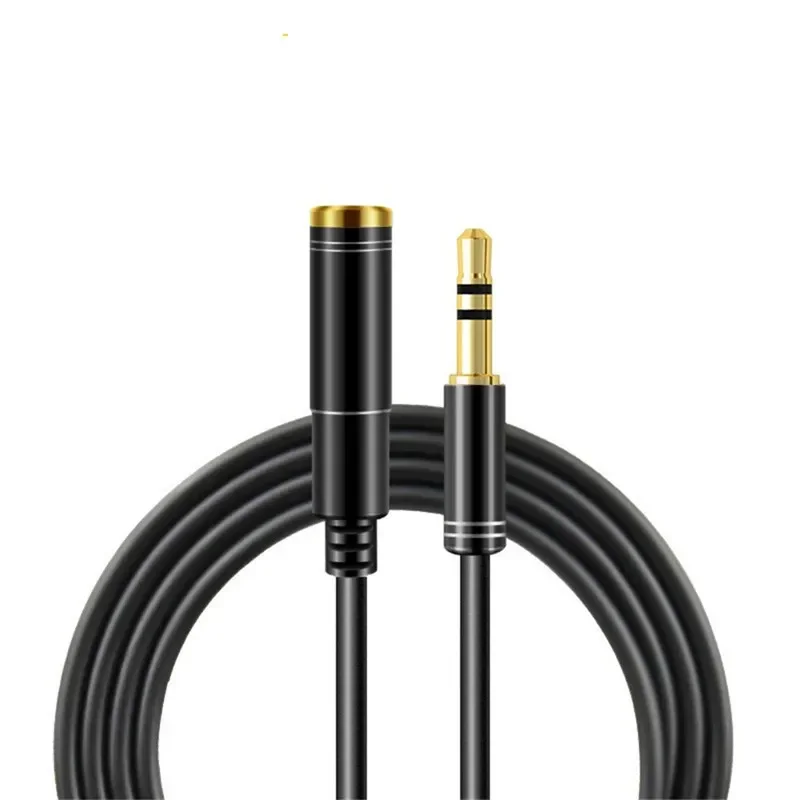 Cable de extensión de Audio con conector 3,5 de 3,5mm, macho a hembra, para auriculares Huawei P20 lite, Xiaomi, altavoz estéreo de 1M, 1,5 M, 2M,