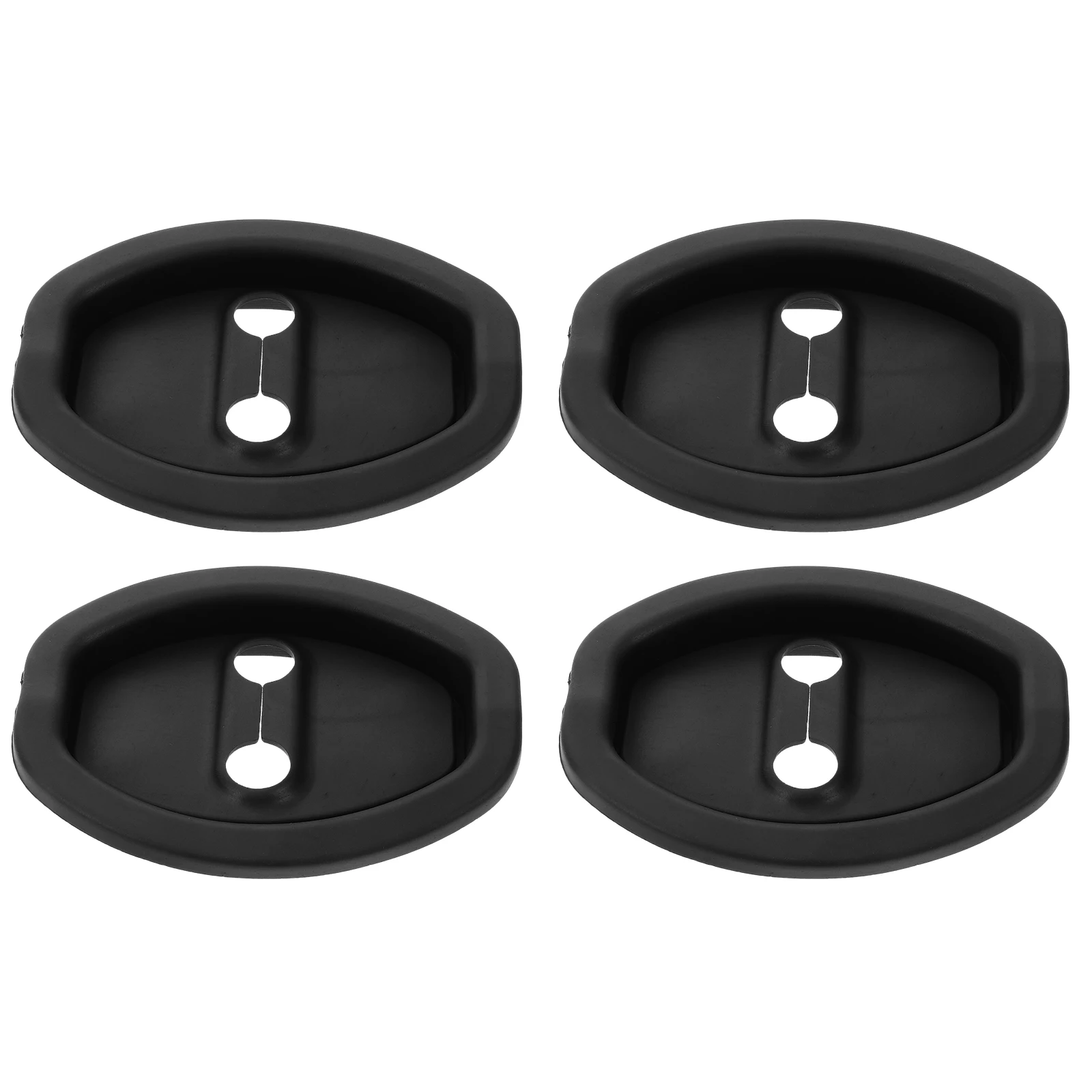 4pcs Silicone Car Door Latch Protective Cover Shockproof Scratch Resistant Universal Fit Door Lock Protector Car Interior