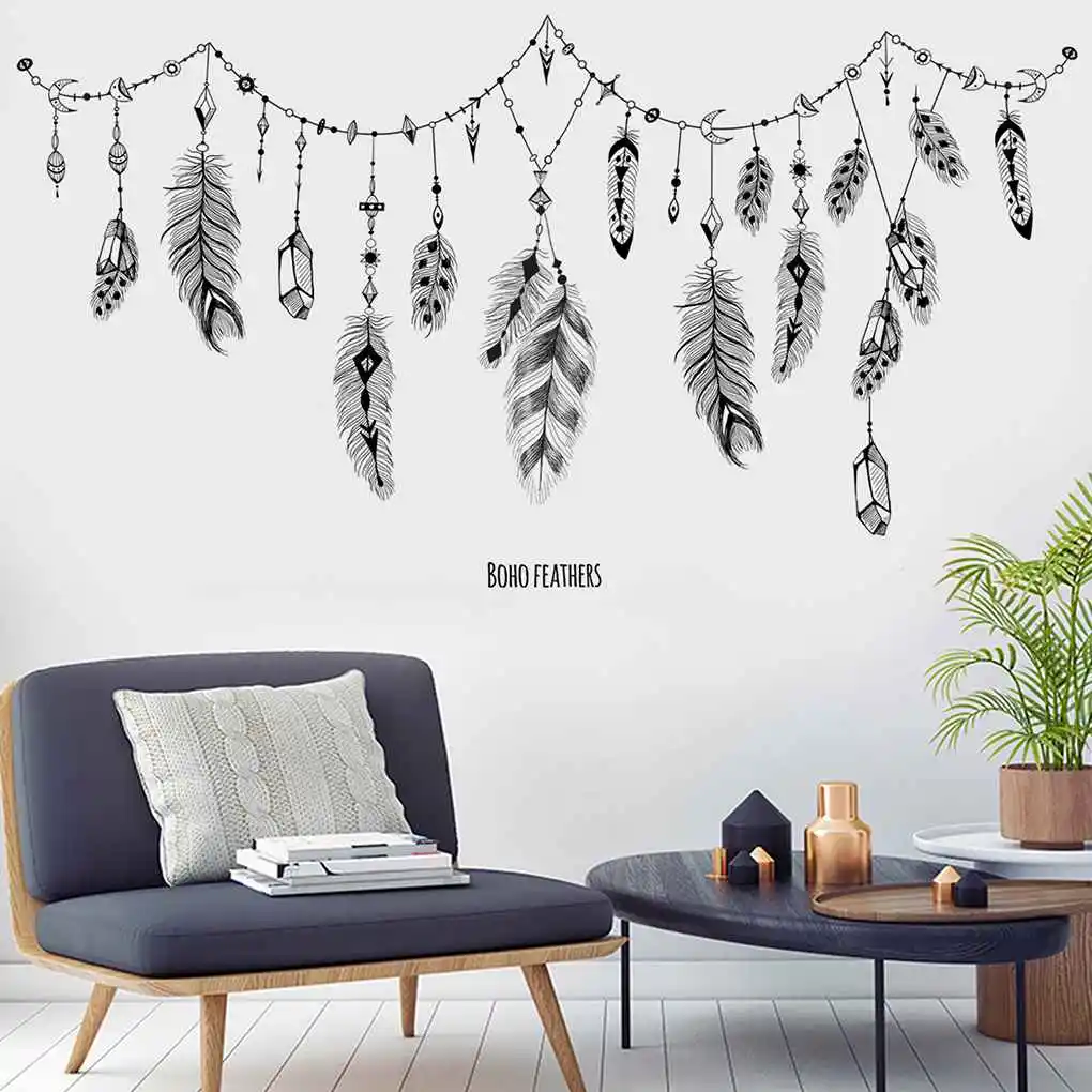 60x90CM  Patterns Wall Stickers Tattoo for Bedroom Decorations PVC Self-adhesion Wall Decals