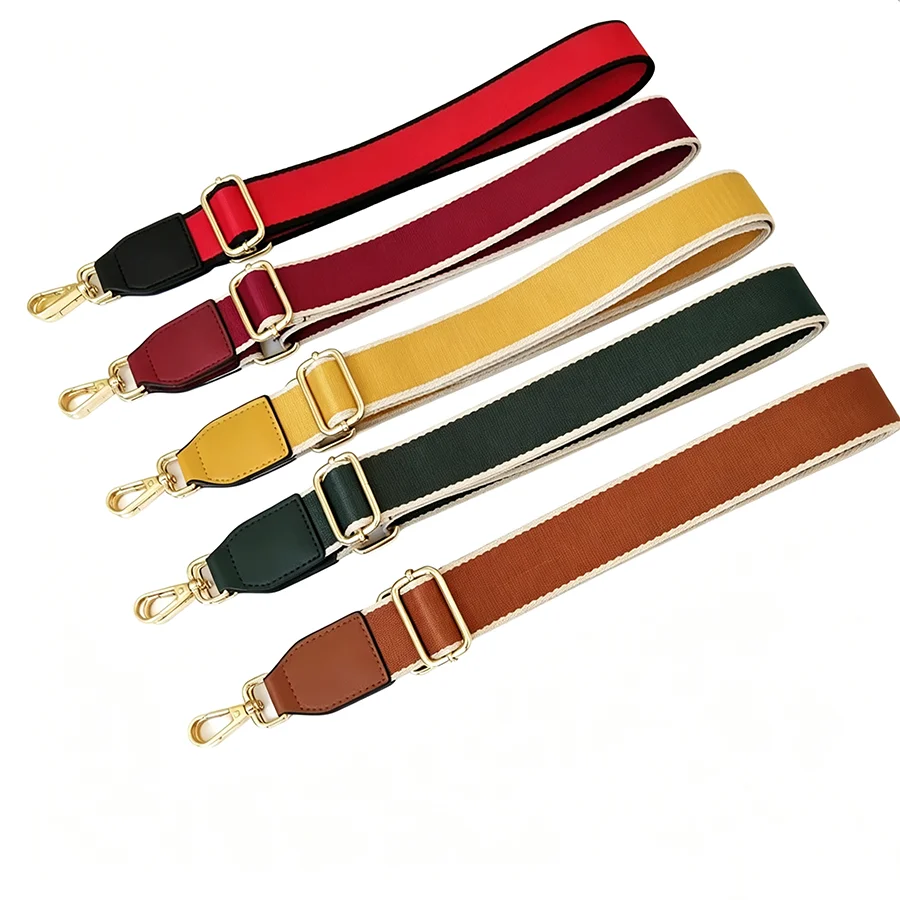 Bag Accessories With Bag Crossbody Strap Ethnic Style Contrasting Webbing Shoulder Strap Extended Luggage Accessories New