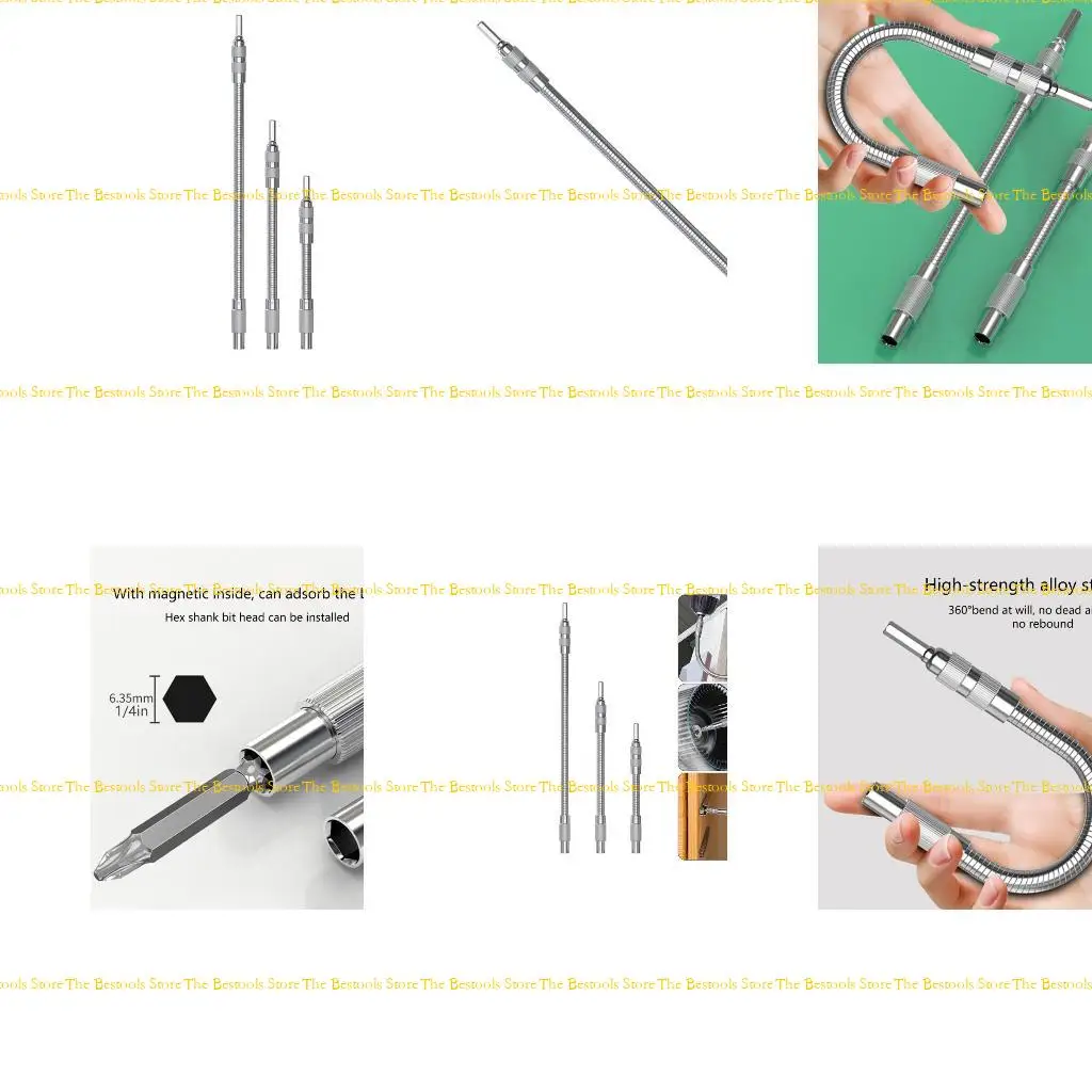 

12PF Professional Flexible Drill Adapter for Narrow Space 360 Degree Rotation Shanks Flexible Shafts