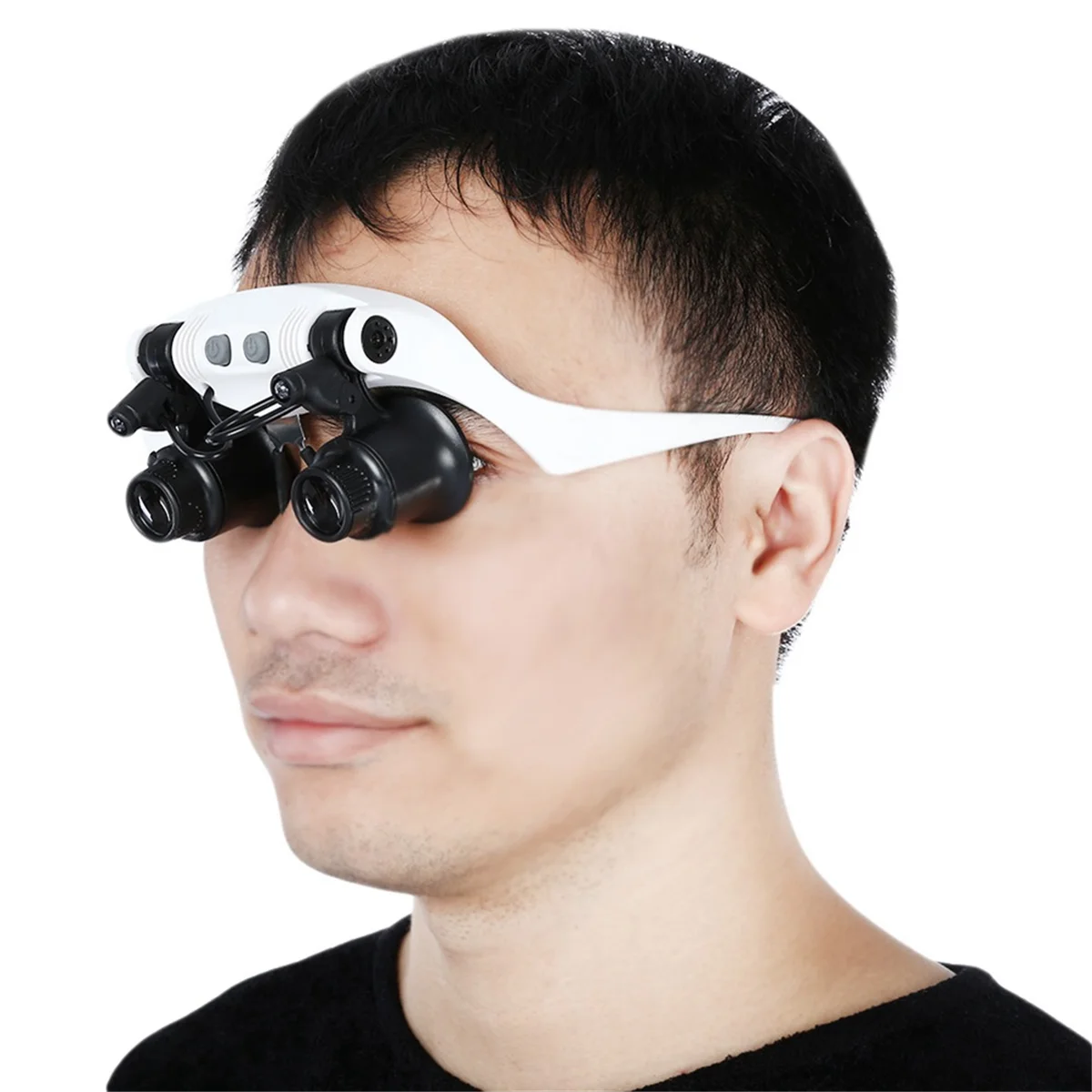 

ABEZ Headband LED Magnifying Glass Headlamp Microscope Jewelry Watch Repair