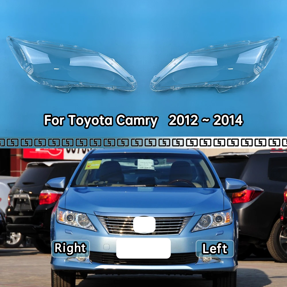 

For Toyota Camry 2012 2013 2014 Front Headlight Cover Transparent Headlamp Lamp Shell Replace Original Lampshade Plexiglass