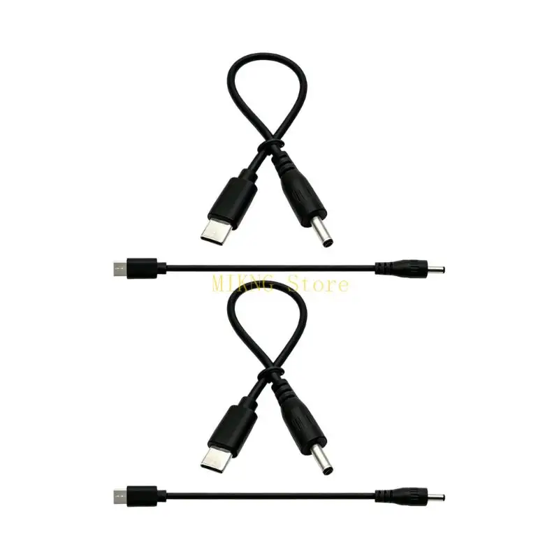 Black USB C to DC3.5X1.35Mm Barrels Power Adapter Cables, Pack of 4 Cords Best Sale