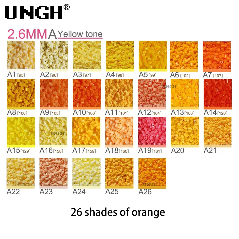 Perler Mard Bean Fusion Bean 2.6mm Pindou DIY materiaalpakket Feestdagen Cadeaus Bureaudecoratie Handwerk sleutelhanger