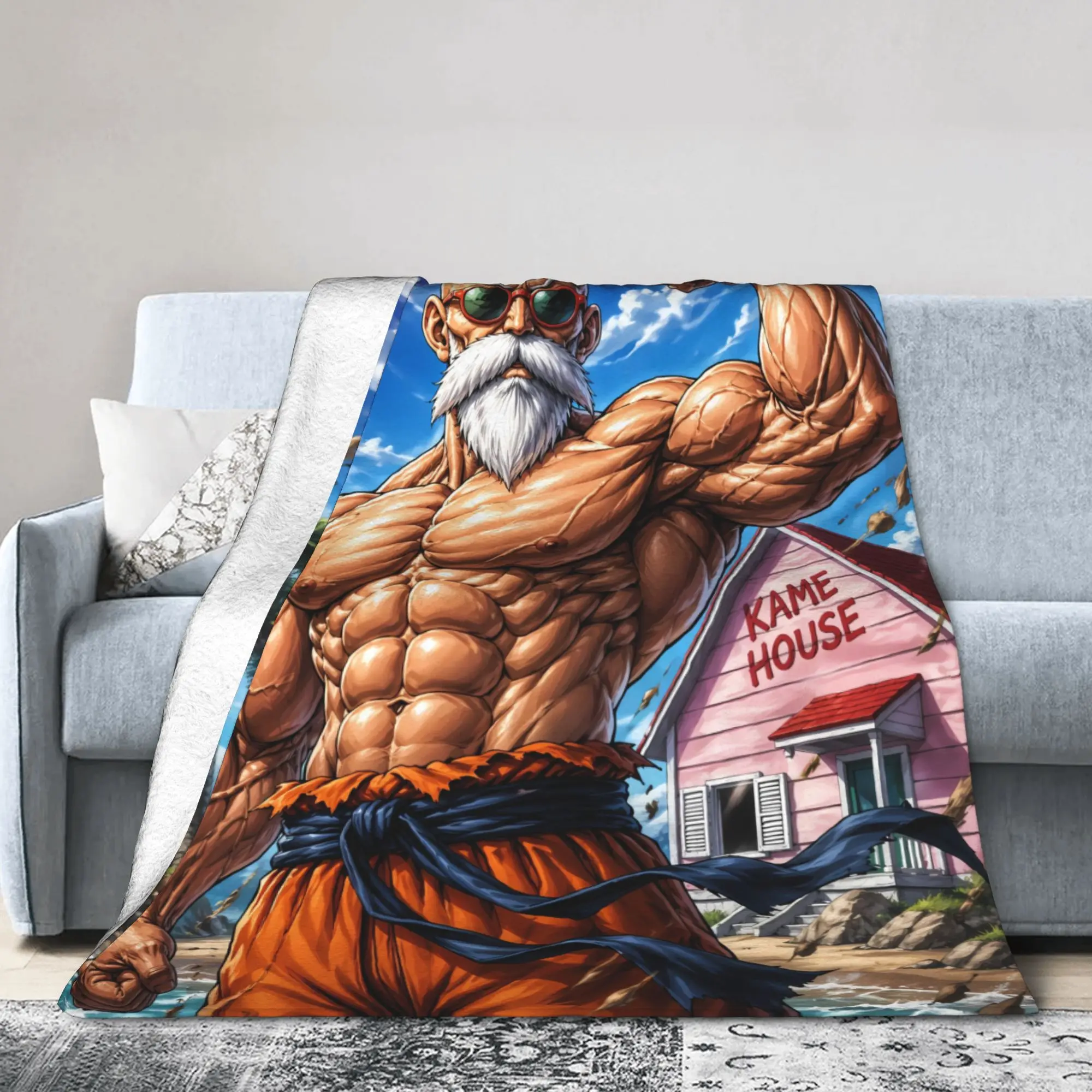 New Anime Dragon Ball Master Roshi Blankets Quality Warm Soft  Bedding Throws Autumn Kids Adult Outdoor Funny Bedspread