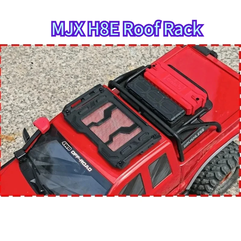 

Roof Rack Luggage Carrier, No-Drill Roof Mount Upgrade Part Accessories for MJX HYPER GO H8E 1/8 RC Rock Crawler Modified