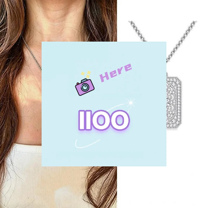 Charming Square Plaque Implies Safety Zircon Pendant Necklaces for Women Fashion Jewelry Light Luxury Minimalist Accessories