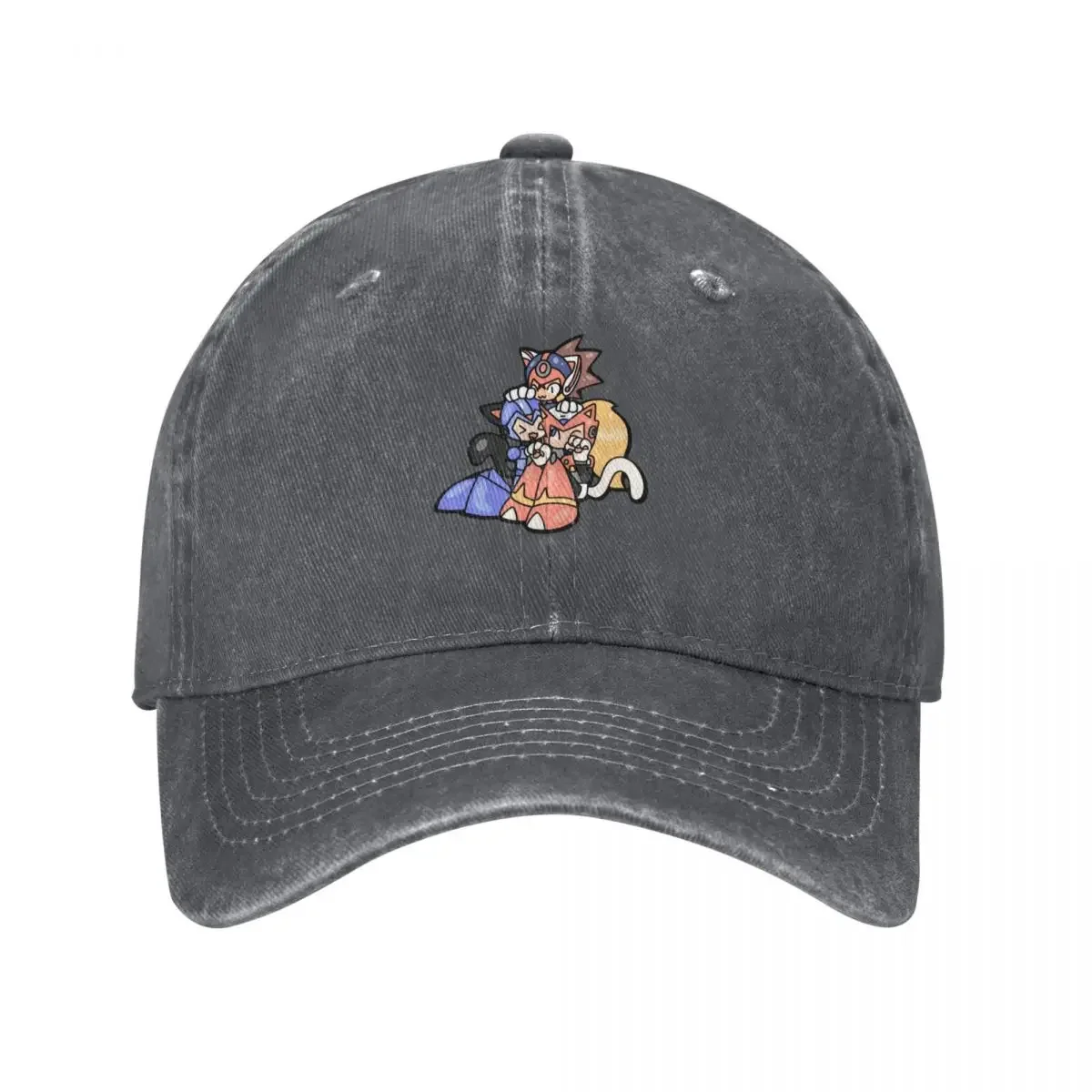 

Mega Man inspired cat robots Baseball Cap Hood fashionable New In Hat Ball Cap Mens Tennis Women's