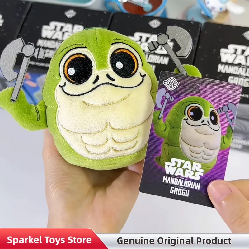 Genuine Star Wars Mandalorian And Grogu Cosbi Plush Blind Box Collect Keychain Home Decor Pendant Doll Mystery Box Toys Gift view 6