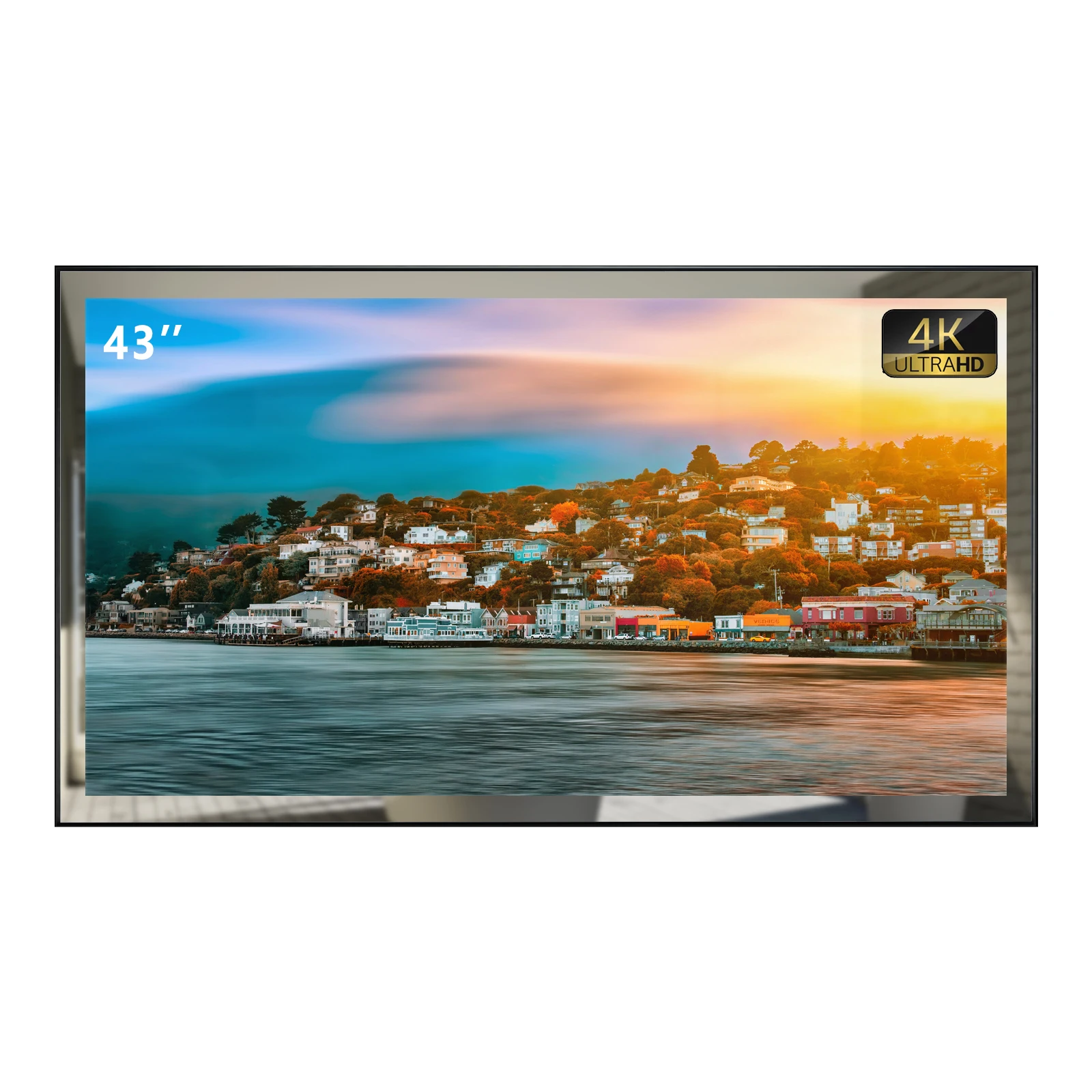 Grand miroir intelligent 43 amaran, grand écran 4K, TV, étanche, Soulaca WebOS, grand téléviseur, WiFi DVB ATSC, commande vocale