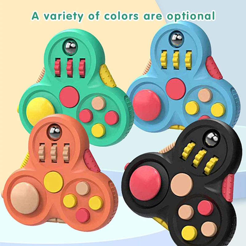 

Rotating Magic Bean Fidget Spinner Cube Adult Antistress Fidget Toy Autism ADHD Stress Relief Fingertip Toys For Kids Fidget Pad