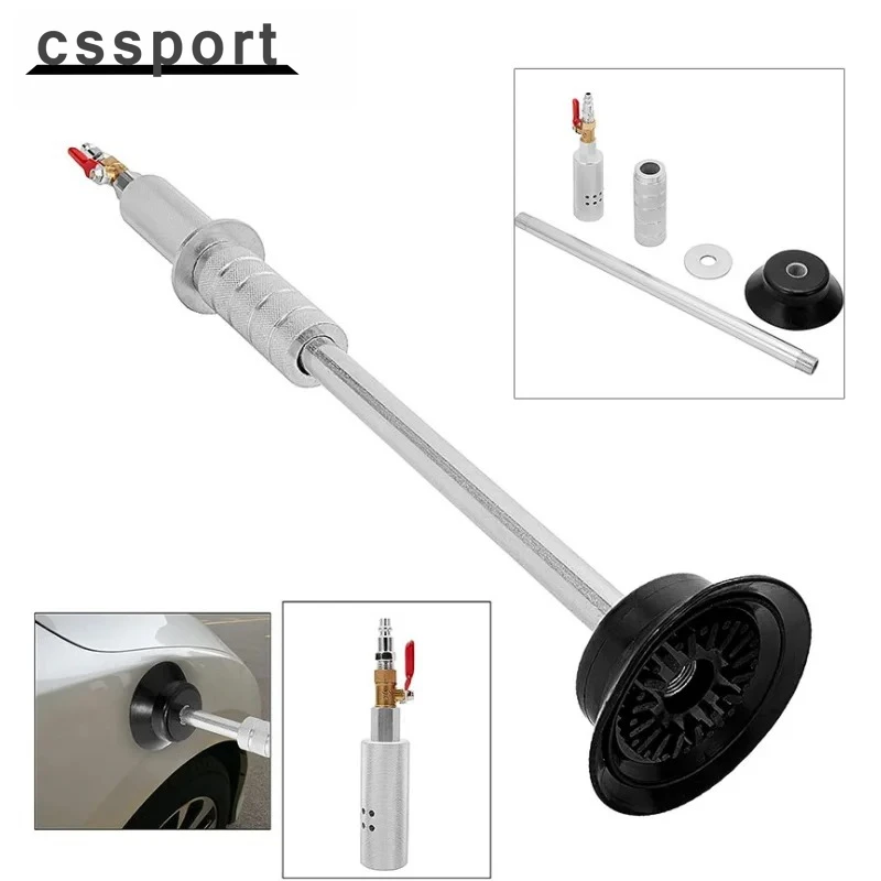 Steel + Rubber Automotive Air Pneumatic Dent Puller Body Repair Suction Cup Slide Hammer Tool Sliver