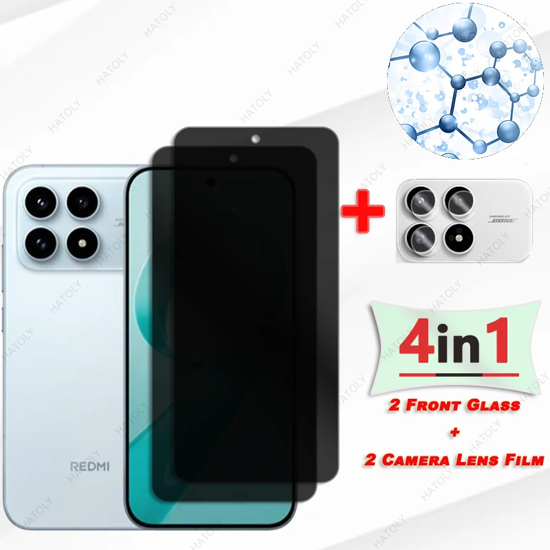 Anti-spy Glass For Xiaomi Redmi K90 Glass Privacy Screen Protector For Redmi K90 Pro Max Champion Edition Camera Lens Protector