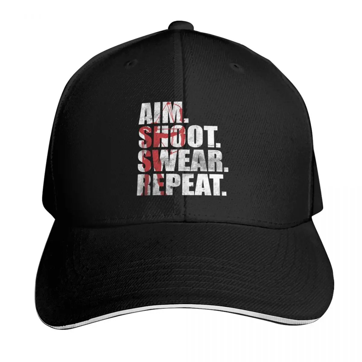 Archer Apparel Bowhunting Aim Shoot Swear Repeat Archery Baseball Cap Men Women Casual Summer Sport Sun Cap