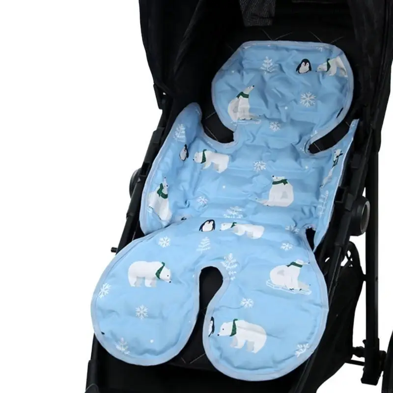 

N84E Breathable Baby Stroller Cooling Pad Refreshings Infant Stroller Insert Pram Pad Keep Your Infant Comfortable & Cool