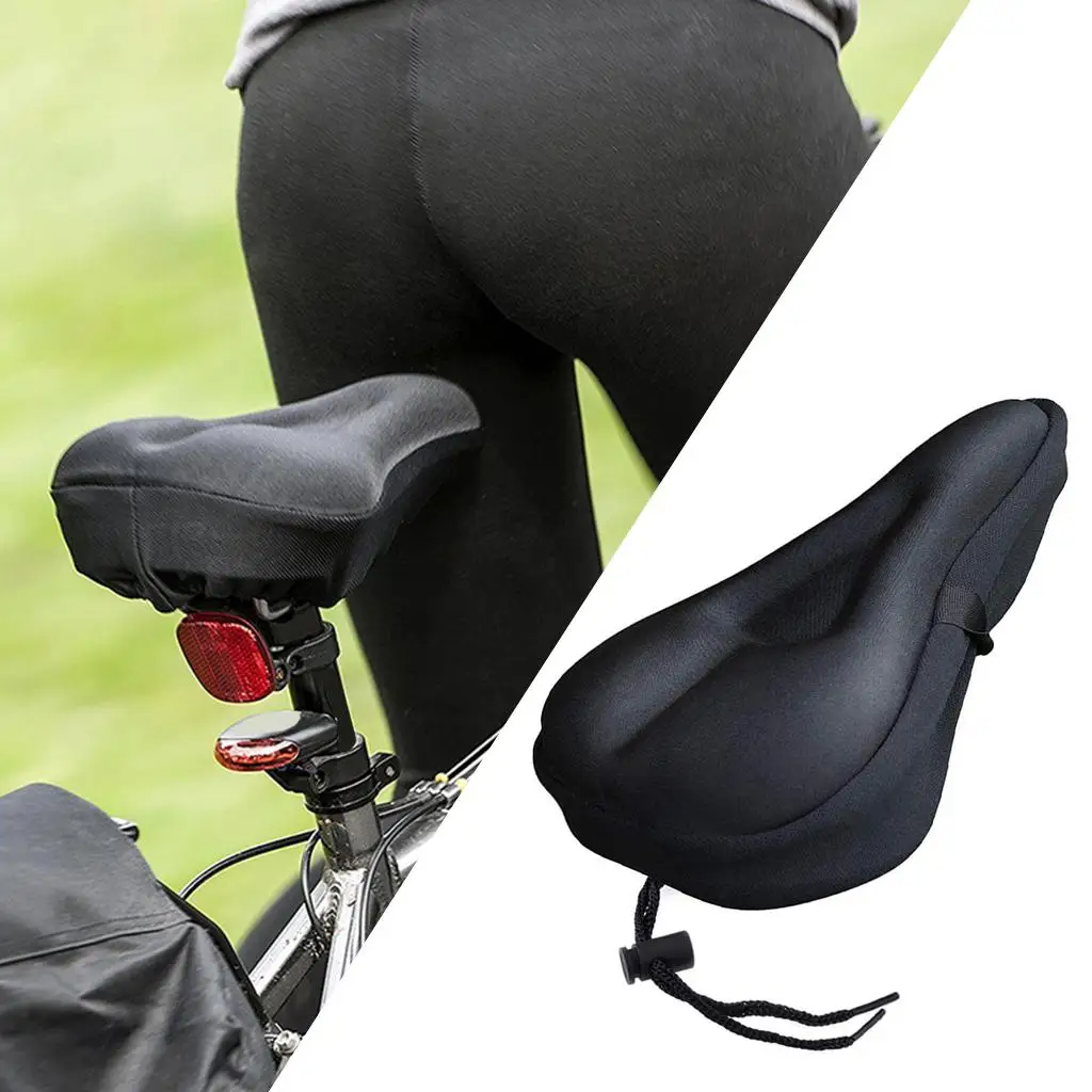 11x7 inch Premium Cycling Bike Gel Seat Cushion Cover Comfortable Super Soft Saddle Pad for Class/Outdoor s