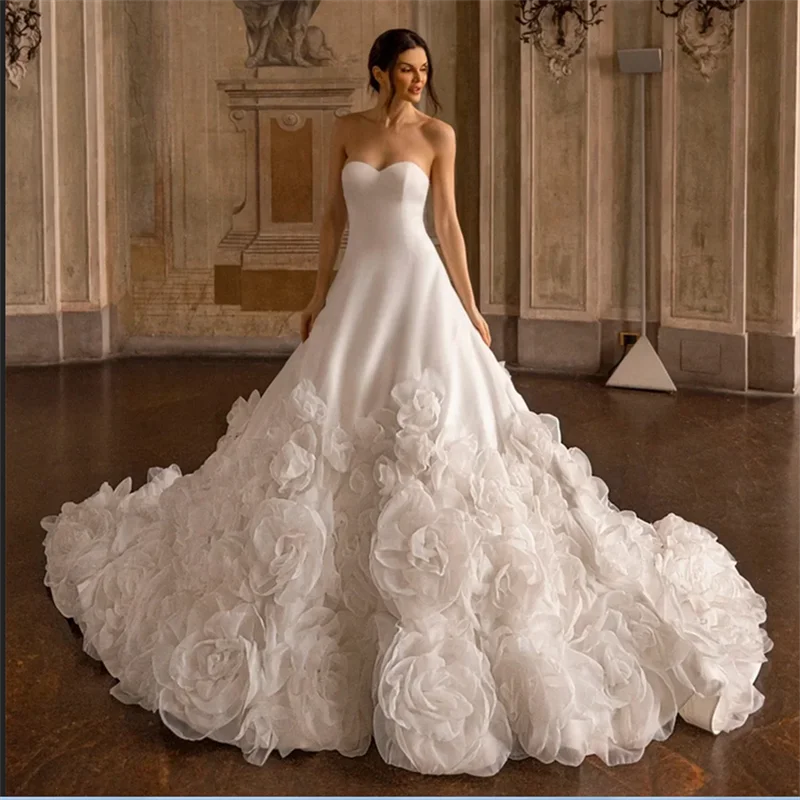 

Hot Arabian Wedding Dresses for Woman Customized Long Sleeves Square Neck Chapel Train Lace Muslim Bride Dress Bridal Gown