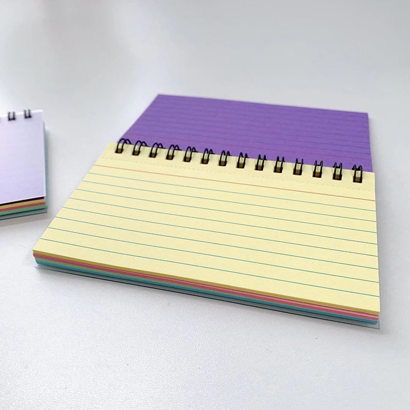 1 cahier à spirale A5 à pages détachables - Bloc-notes ligné pour le travail, l'école, le bureau à domicile, l'écriture quotidienne, bloc-notes à feuilles détachables avec reliure spirale
