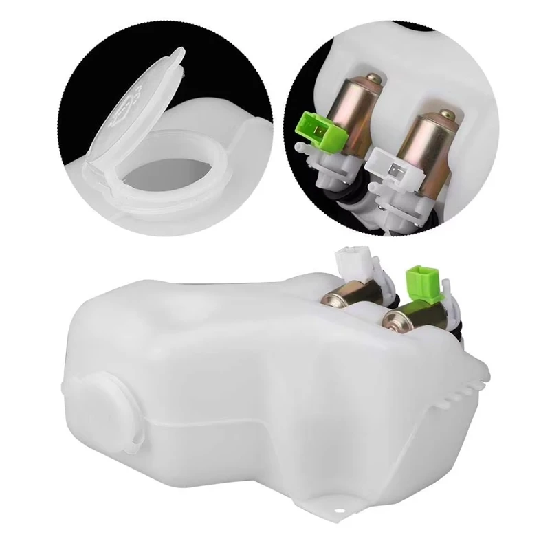 Windshield Wiper Washer Bottle 2 Hole Pump Tank Jar Kit For Nissan Patrol GQ Maverick 1988-1997