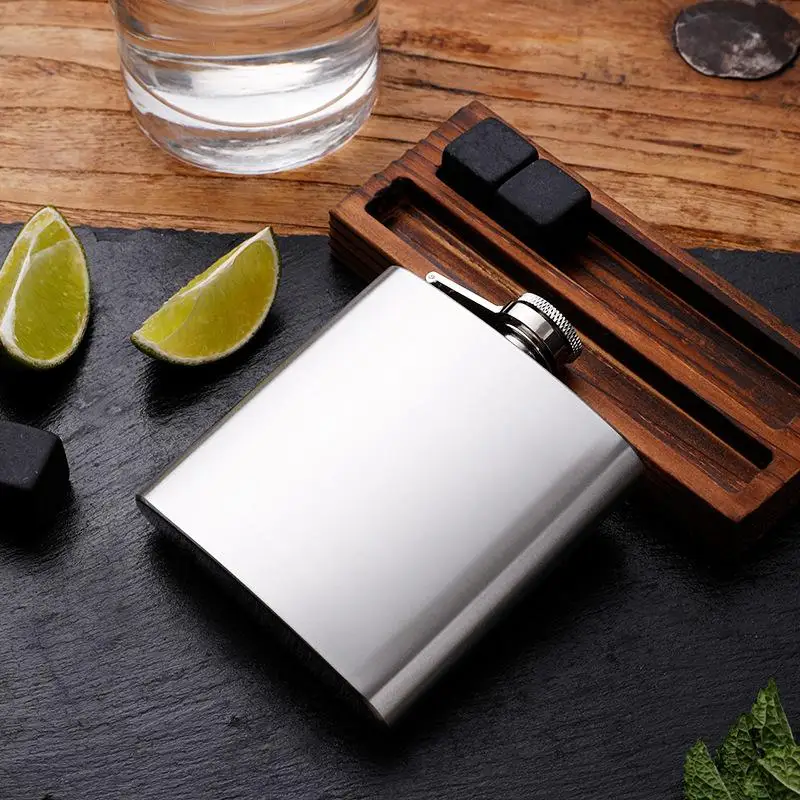 Men HipFlask 1oz-10oz Stainless Steel Hip Flask Funnel Pocket Hip Flask Alcohol Whiskey Hip Flask Screw Cap Camping Pocket Flask