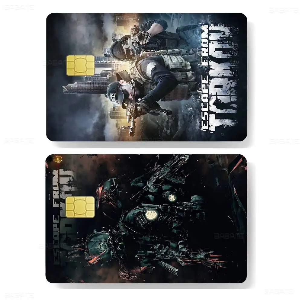 لعبة الرماية الهروب الإلكتروني من T-tarkovS أنيمي الكرتون الدب الجلد ملصق فيلم الشريط الحال بالنسبة لبطاقة الخصم الائتمانية الكبيرة الجانب الأمامي