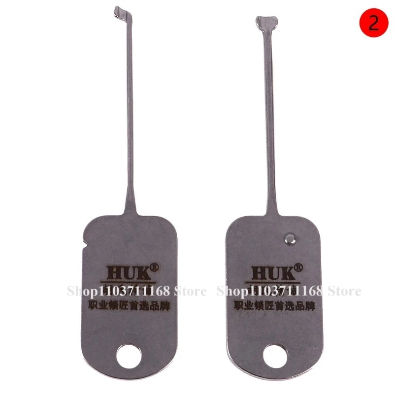 2PCS Opener HUK Locksmith SET Practice Repair Tools Utility Fast Kaba LockPick Civil Lock Fast Stainless Steel Home Hardware