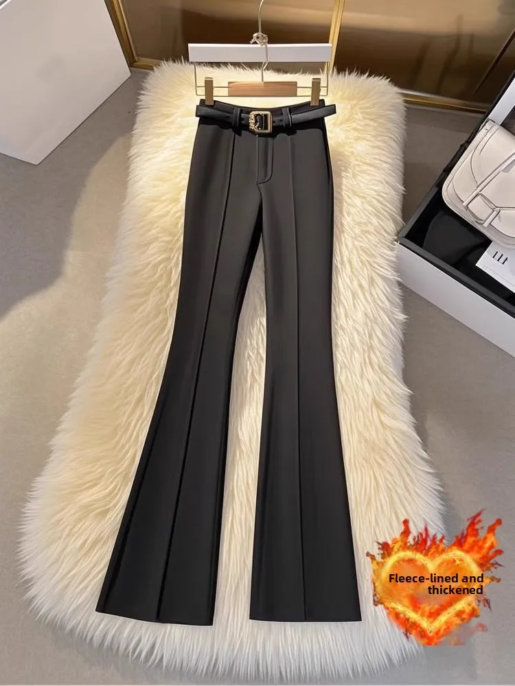 

Ankela Red Casual Pants Women's Spring Lightweight Versatile ular Sle Small Fraance Long Pants Commute Korean Sle