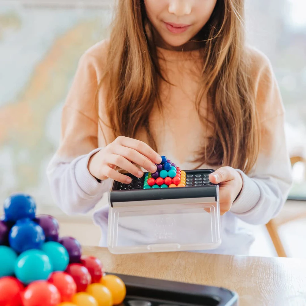 子供のための古典的な3Dパズル,ピラミッドプレート付きボードゲーム,パール,数学,数学,モンテッソーリおもちゃ,ギフト,iq, 120パズル
