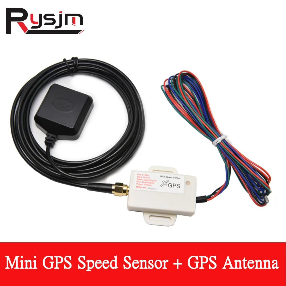 

HD белый мини-размер GPS Отправитель сигнала скорости мотоцикл одометр компенсация скорости датчик комплект адаптера + GPS антенна