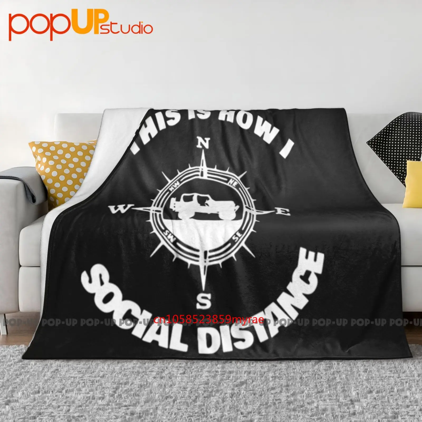 Social Distance Jeeping Off Road Ultra-Soft Blanket Quilt Winter Sofa Cover Bed Covers