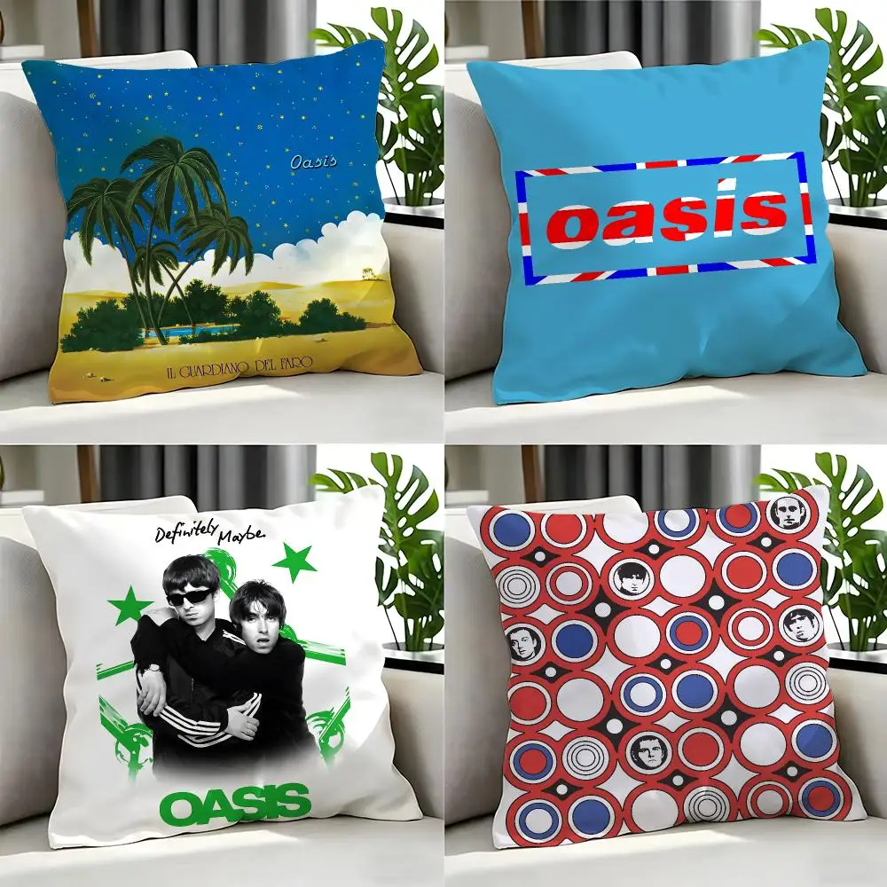 band Oasis Cushion Cover Cushion Cover 4Pcs 50x50 45x45 40x40 Pillowcase Decorative Sofa Home Decor