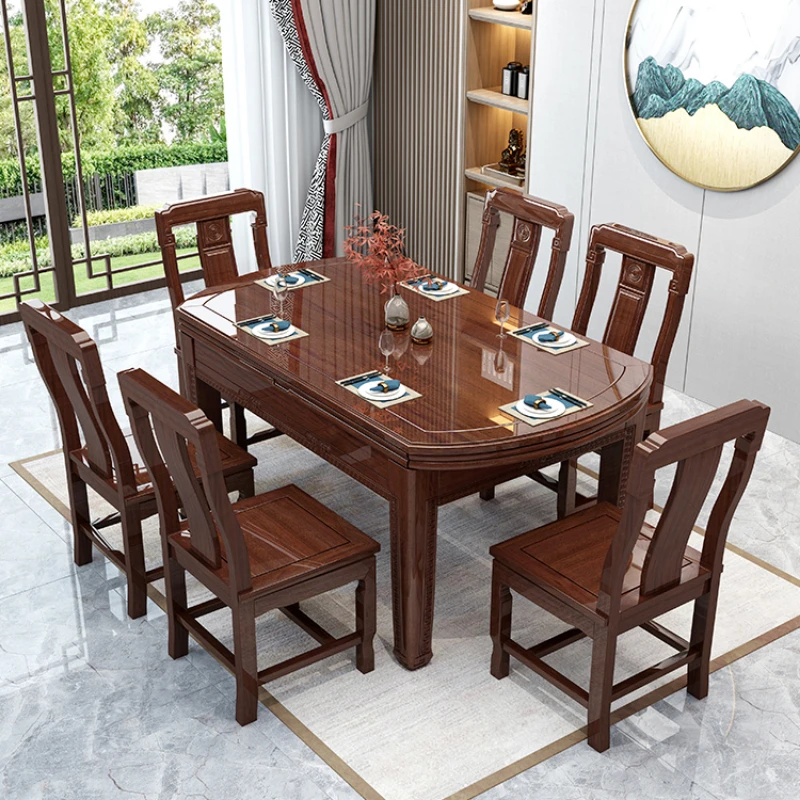 

Kitchen Solid Wood Dinning Tables Foldable Balcony Luxury Dinning Tables Outdoor Modern Mesa Plegable Home Furniture MR50DT