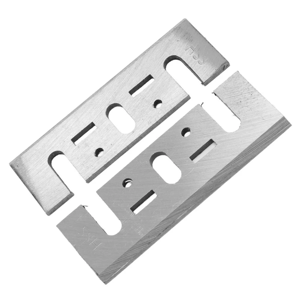 2pcs /4pcs 82mm Length Planer Blades 3-1/4 Inch High Speed Steel HSS Planer Blades Replacement Planer Blades Woodworking Tool