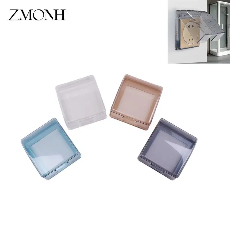 86 Type Switch Protection Box Plastic Waterproof Power Outlet Splash Box Socket Protector Home Improvement Child Protection Box