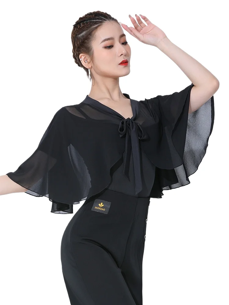 

2024 Woman Latin Dance Clothes Professional Practice Clothes Top Women's New Latin Dance Leotard Modern Dance Clothes 2409