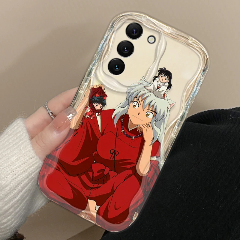 Inuyasha Higurashi Kagome Cover For S21 S23 S24 Ultra Plus FE A55 A35 A25 A05S A54 A53 A52 A33 A32 Wave Oil Phone Case