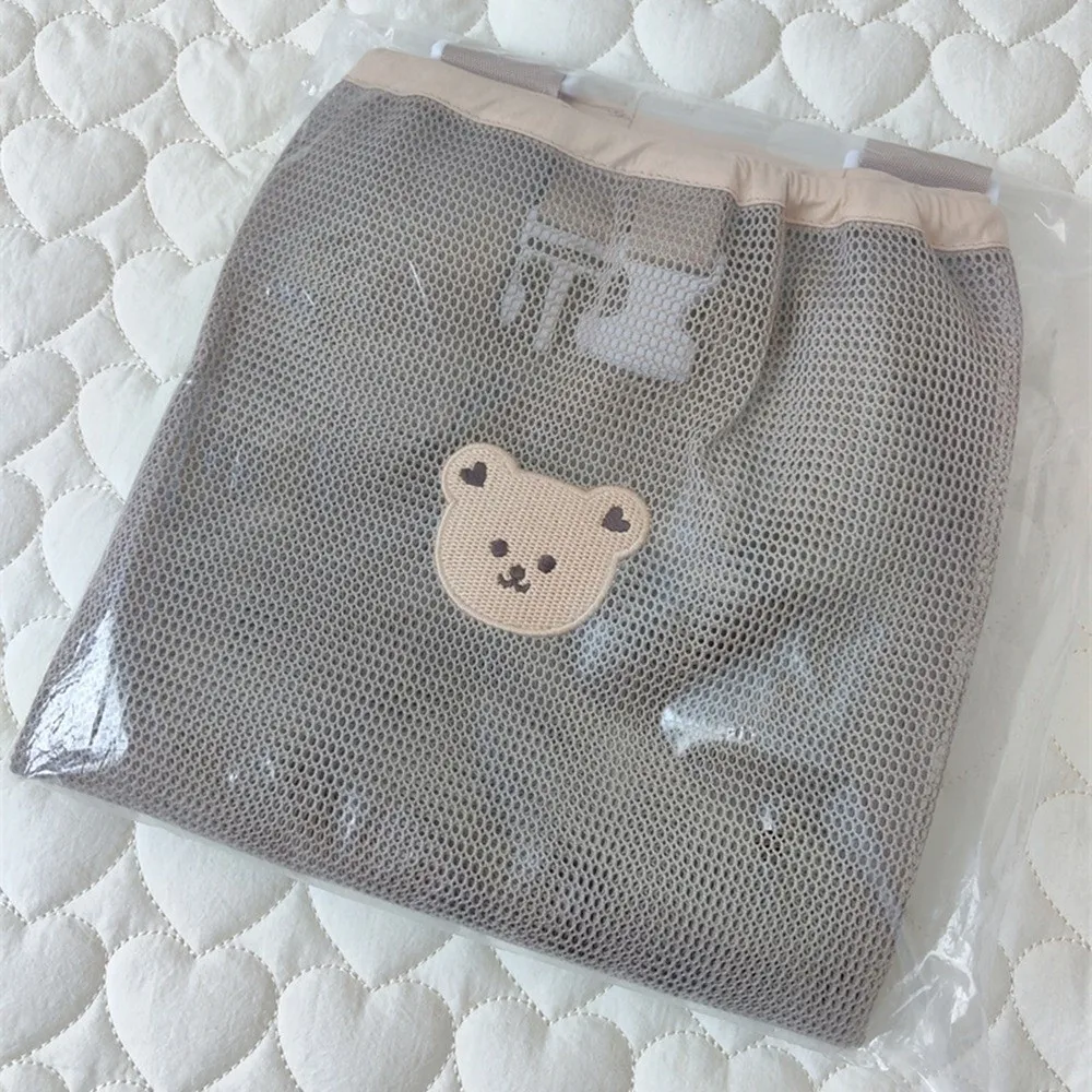 

Multifunction Baby Stroller Storage Bag Large-capacity Bear Rabbit Baby Pram Hanging Bag Cartoon Animals Squirrel Mesh Mommy Bag