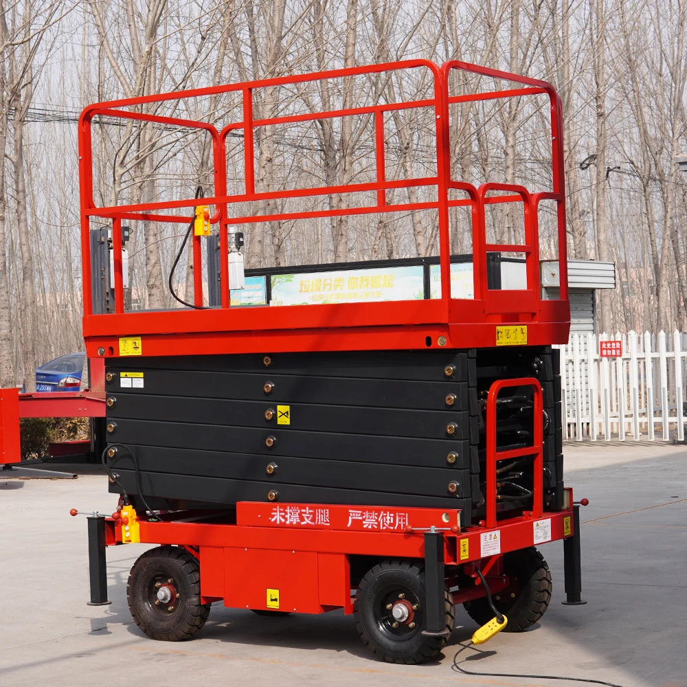 Mobile Electric Hydraulic  Scissor Lift Table Elevated Small Scaffolding Lifting Scaffold for Construction Platform