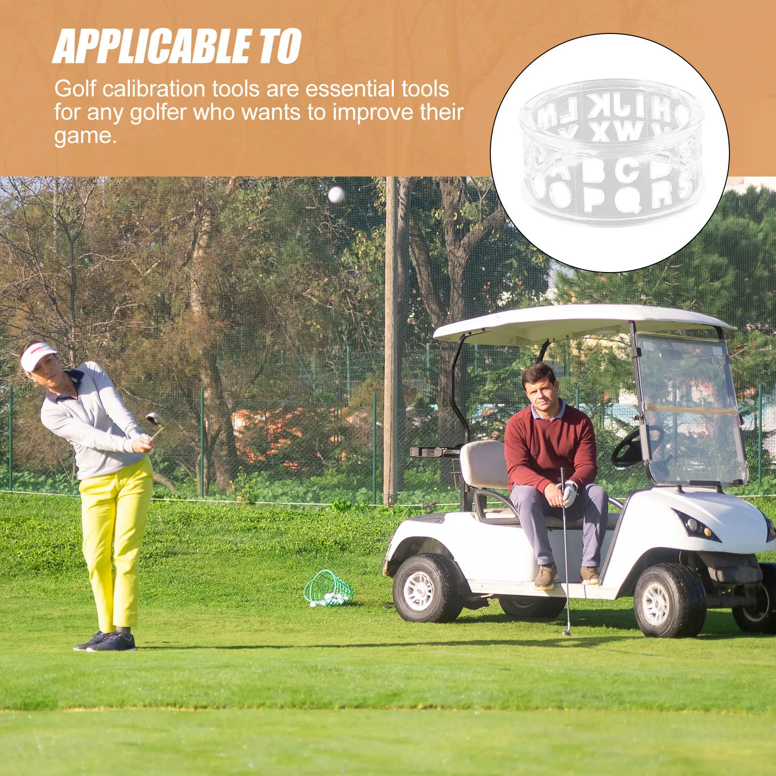 4 قطعة علامة محاذاة الجولف أداة رسم خطية احترافية علامة كروية قابلة لإعادة الاستخدام لمحاذاة لقطة الجولف الدقيقة #1