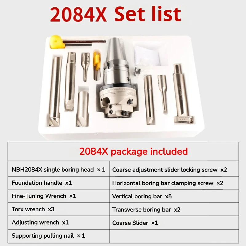 BT30/BT40/BT50 NT40 CAT40 SK40 MTA4 Taper Shanks LBK Boring Tools NBH2084X Holder Fine-Adjust Boring Head NBH2084X Boring Cutter