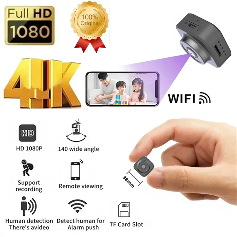 

1080P HD Wifi Mini Camera Wireless Camcorder Home Security Motion Detection IP Recorder DVR Micro Webcam Night Security CAM