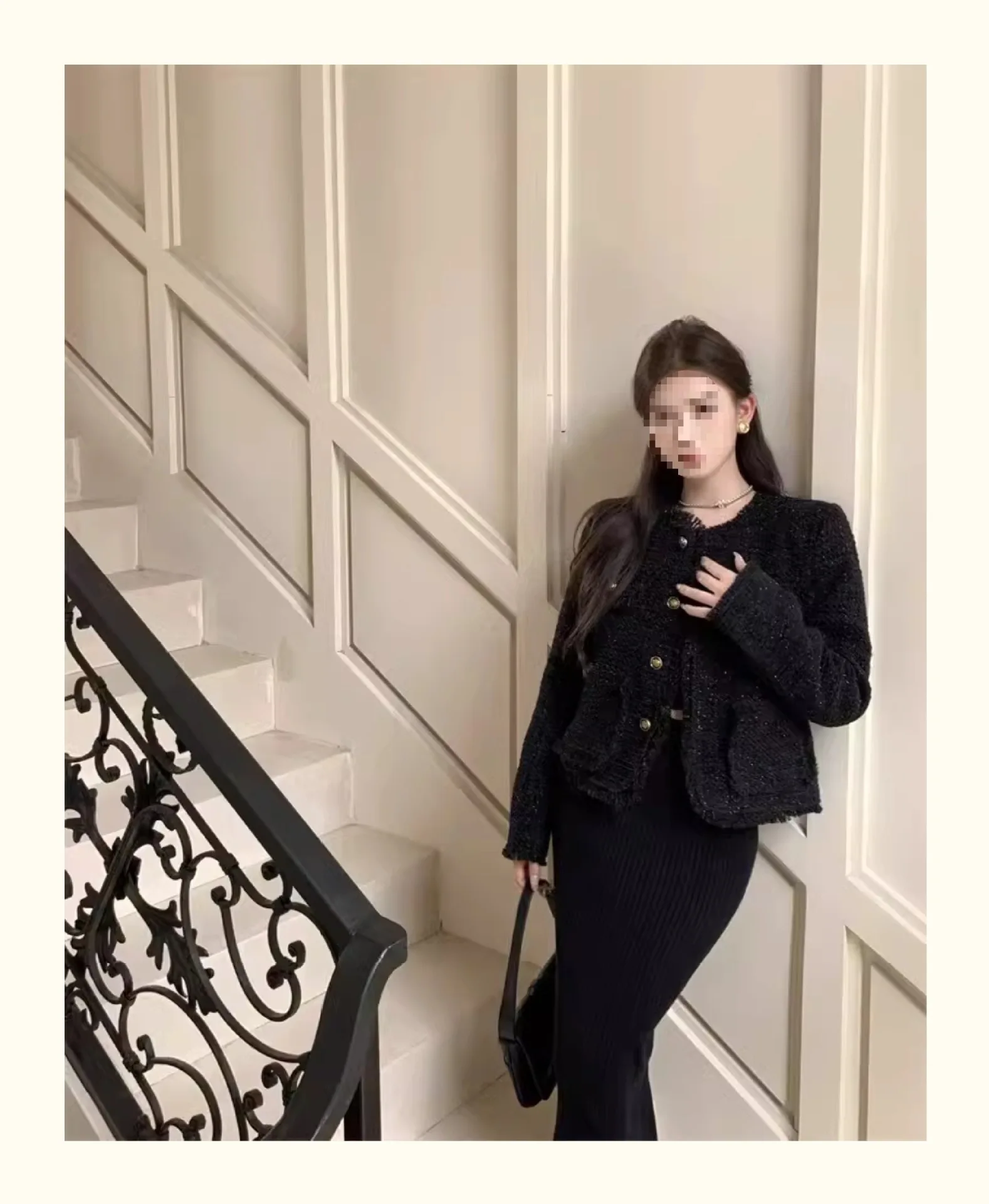 트위드 재킷 크림 여성용 여름 실크 리본 섬세한 태슬 탑 셔츠 러플 웨스턴 스타일 허리 슬림핏 주름 반짝이는 라이트 인